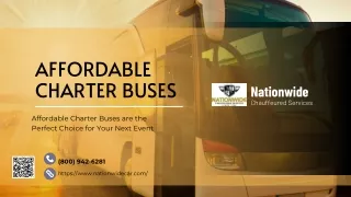 Affordable Charter Bus Rentals are the Perfect Choice for Your Next Event