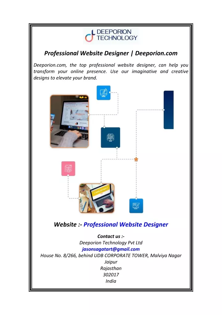 professional website designer deeporion com