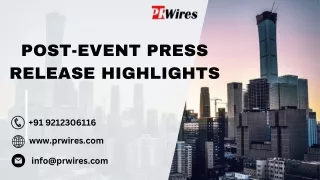 post event press release highlights