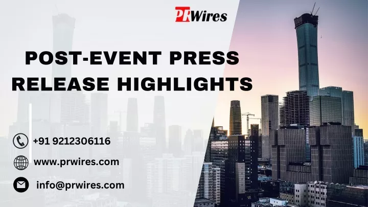 post event press release highlights