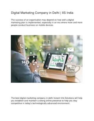 Digital Marketing Company in Delhi  | IIS India