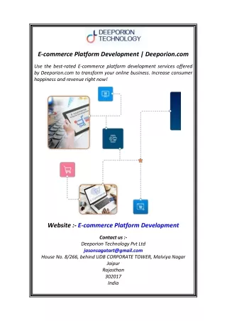 e commerce platform development deeporion com