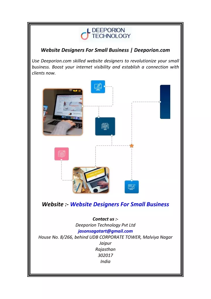 website designers for small business deeporion com