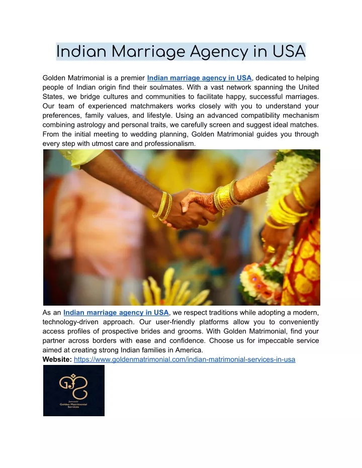 indian marriage agency in usa