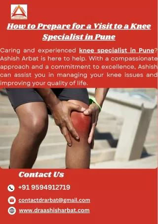 How to Prepare for a Visit to a Knee Specialist in Pune