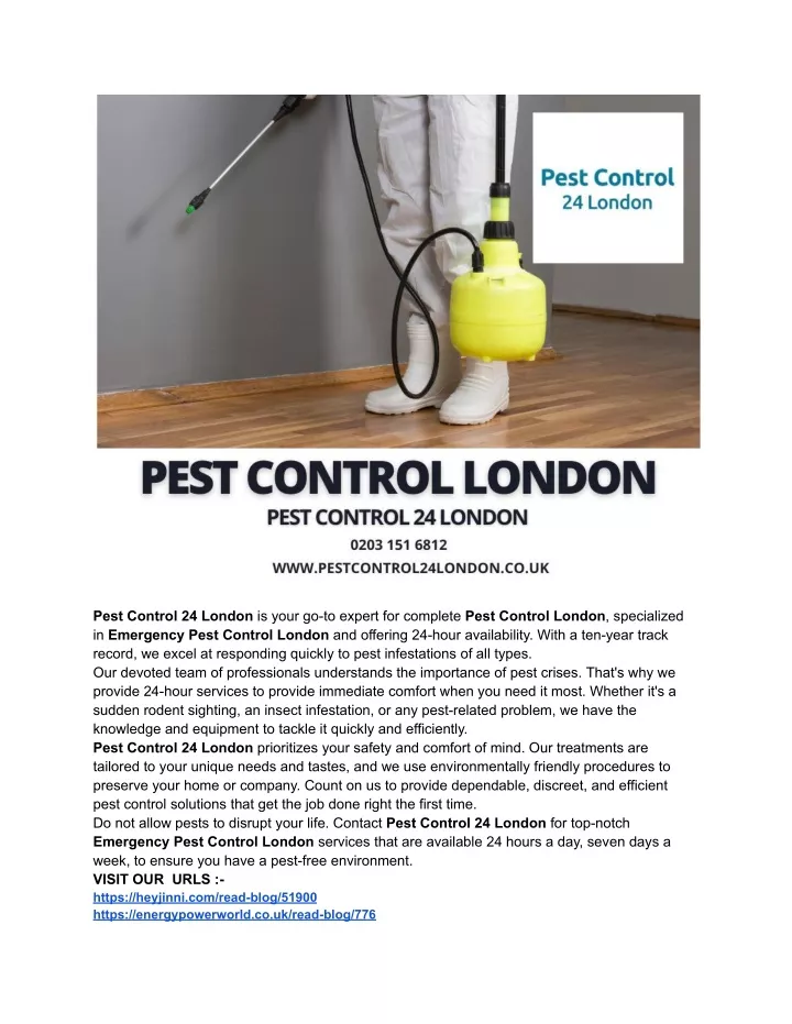 pest control 24 london is your go to expert