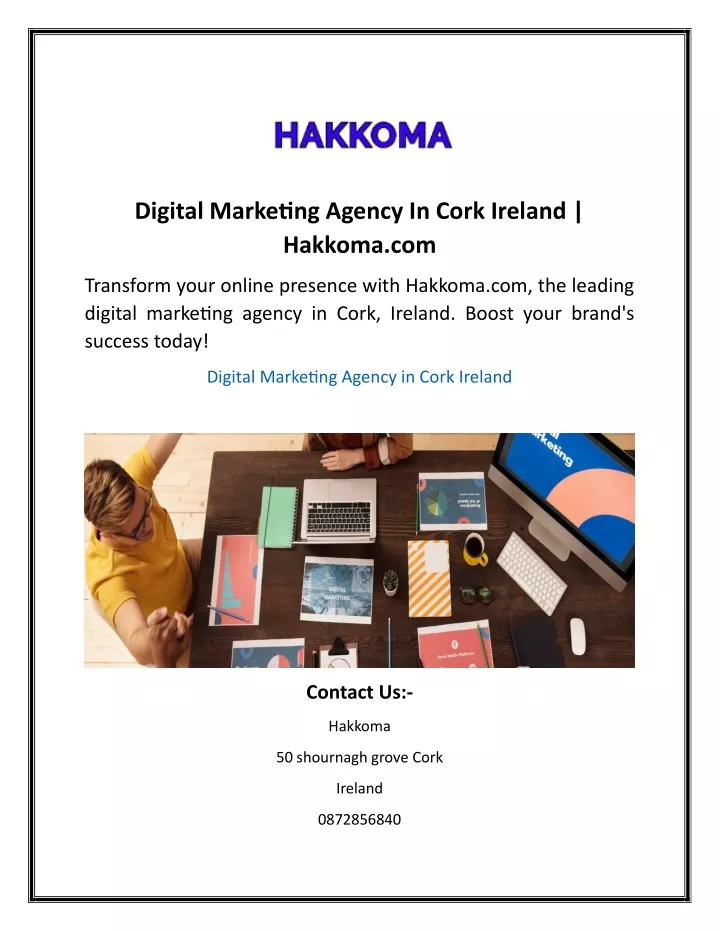 digital marketing agency in cork ireland hakkoma