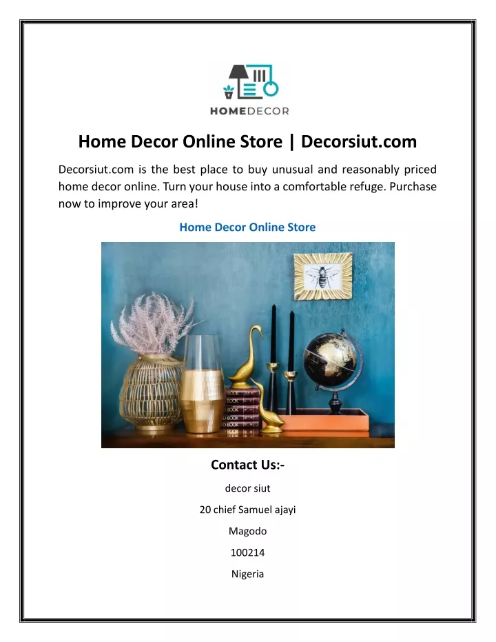 home decor online store decorsiut com