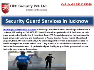 security guard services in lucknow