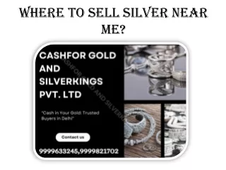 Where To Sell Silver Near Me