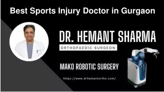 Best Sports Injury Doctor in Gurgaon