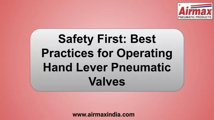 safety first best practices for operating hand