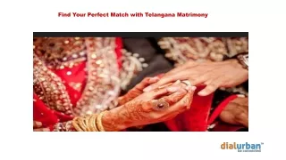 Find Your Perfect Match with Telangana Matrimony