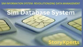 sim information system revolutionizing data