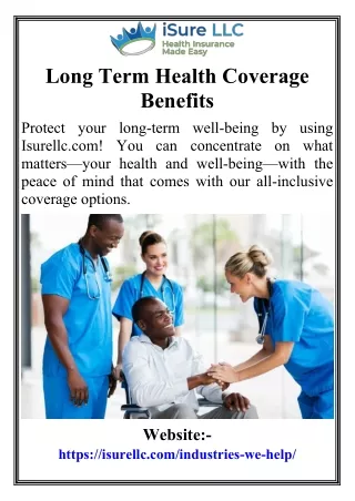 Long Term Health Coverage Benefits