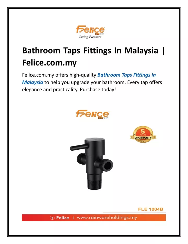 bathroom taps fittings in malaysia felice com my