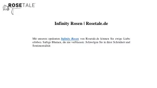 Infinity Rosen Rosetale.de