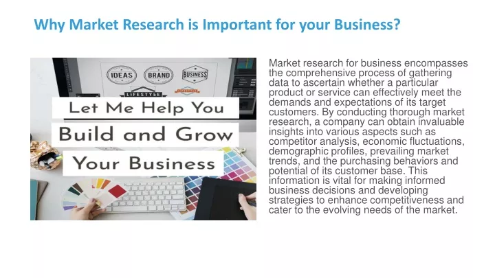 why market research is important for your business