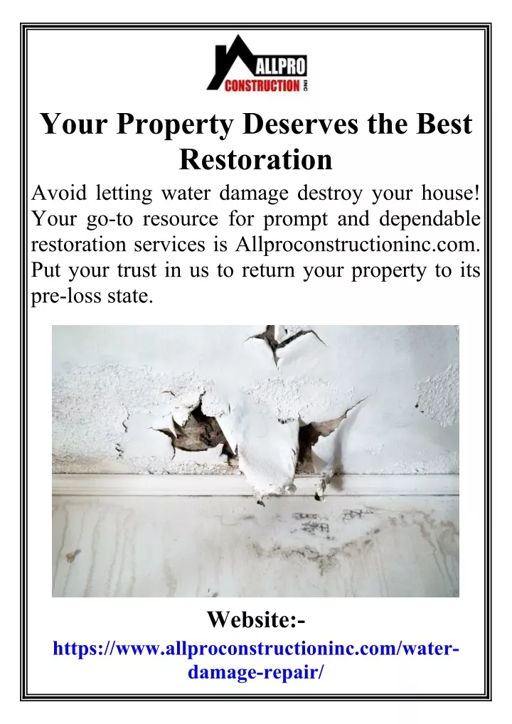 your property deserves the best restoration avoid