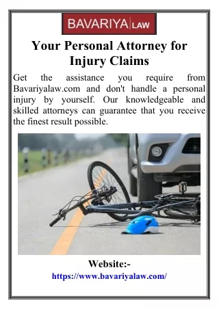 Your Personal Attorney for Injury Claims