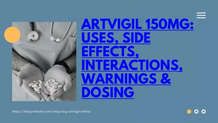 artvigil 150mg uses side effects interactions