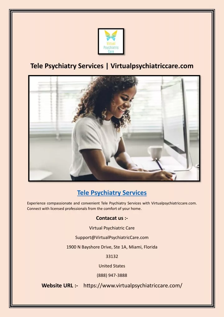 tele psychiatry services virtualpsychiatriccare