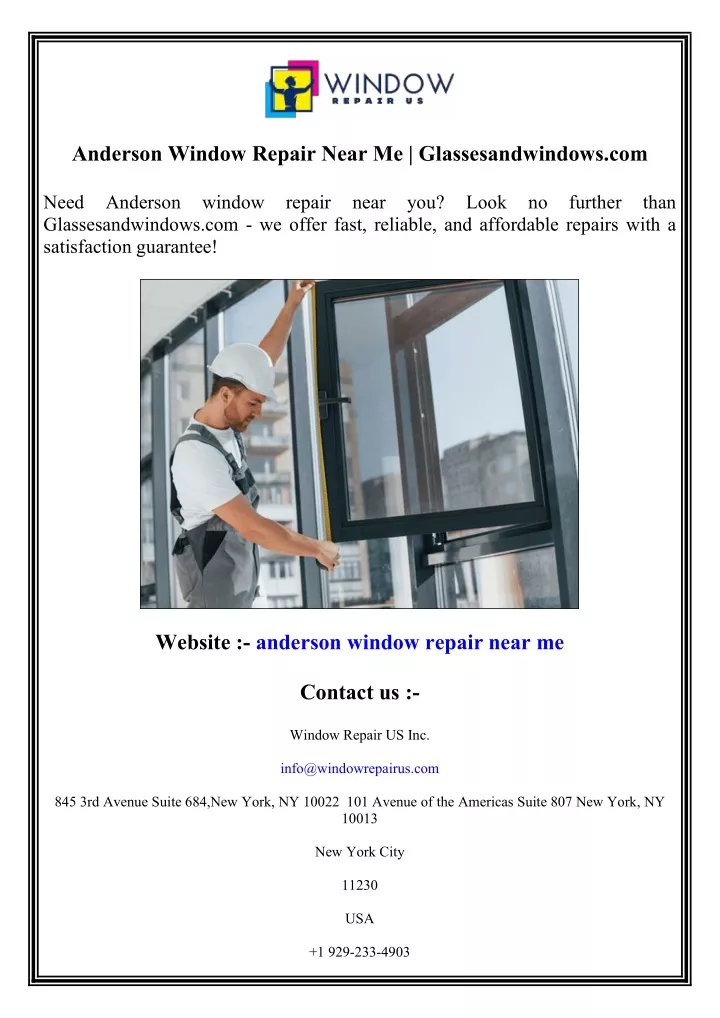 anderson window repair near me glassesandwindows