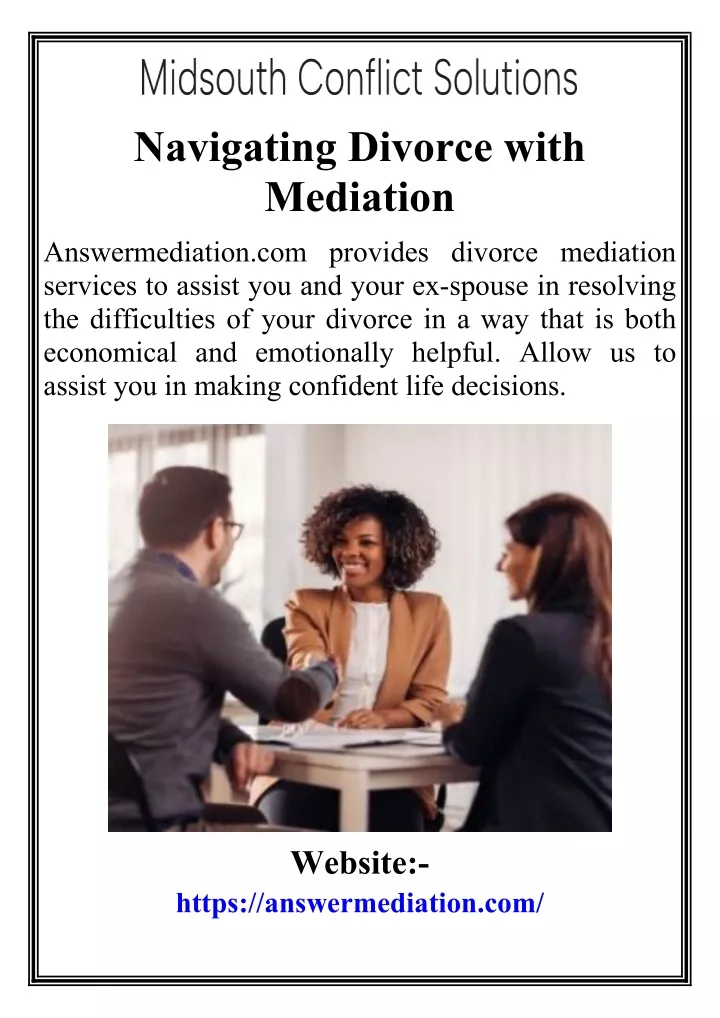 navigating divorce with mediation