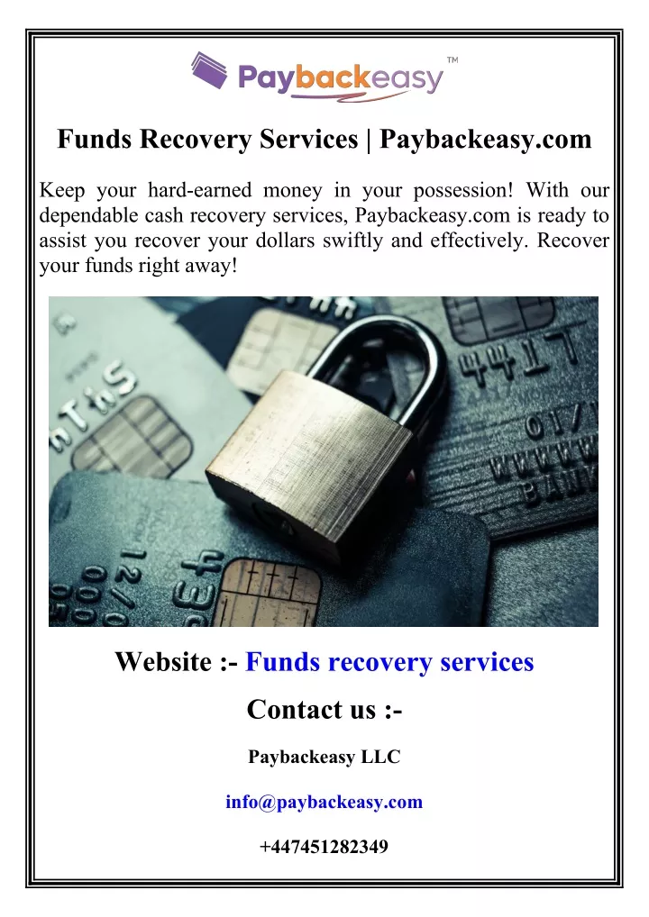 funds recovery services paybackeasy com