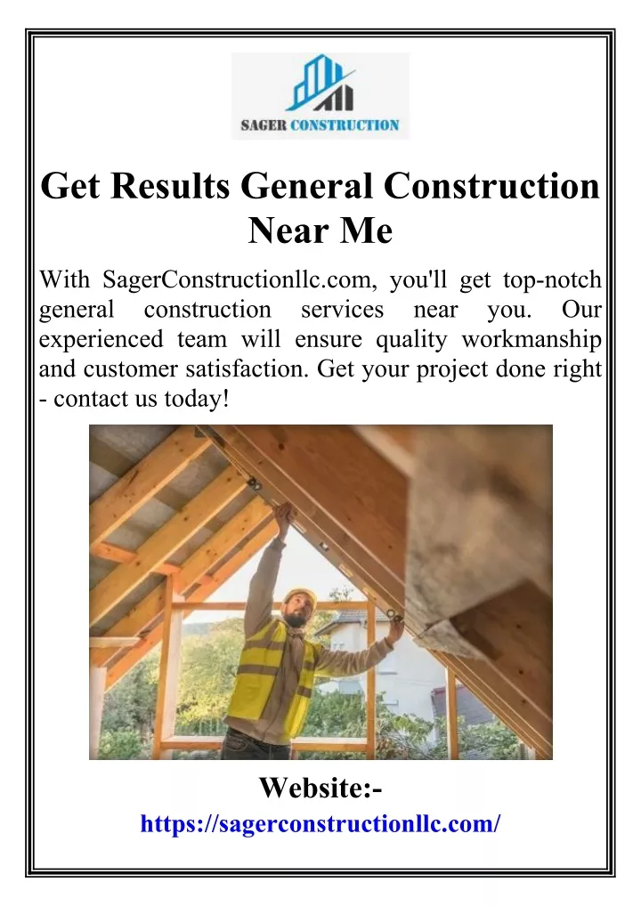 get results general construction near me