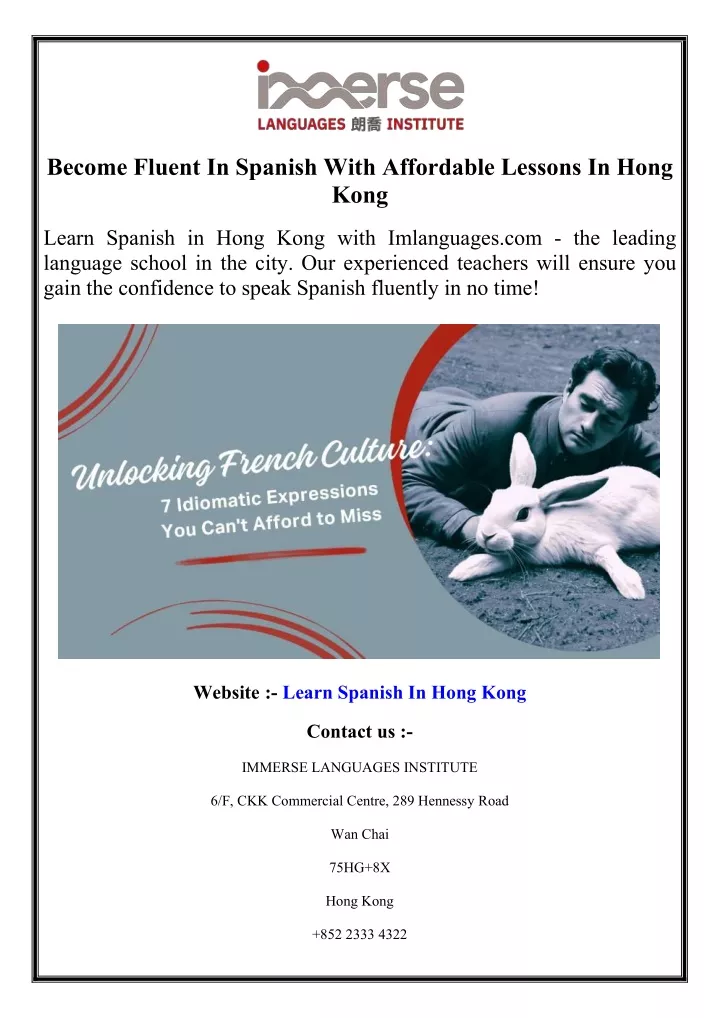 become fluent in spanish with affordable lessons