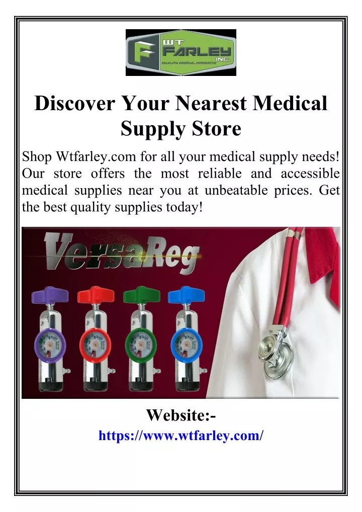 discover your nearest medical supply store