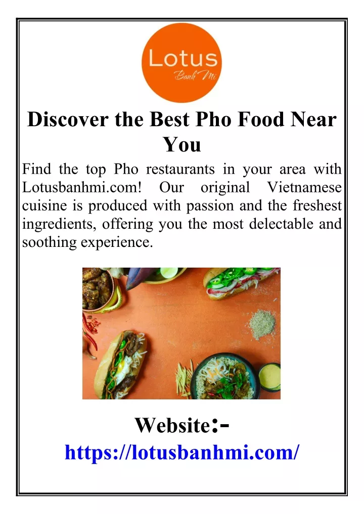 discover the best pho food near you find