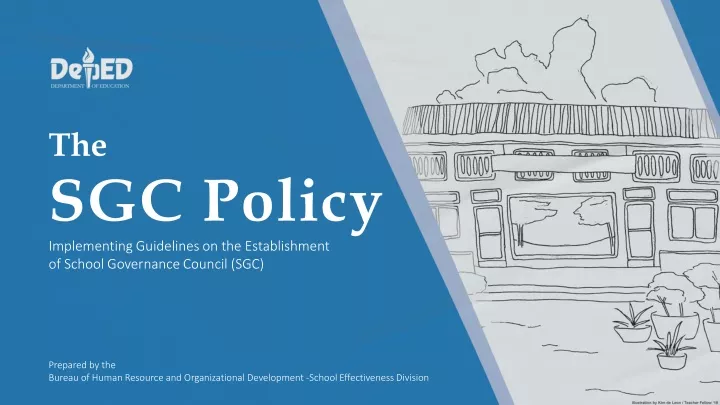 the sgc policy implementing guidelines on the establishment of school governance council sgc