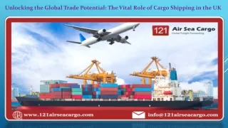 Unlocking the Global Trade Potential The Vital Role of Cargo Shipping in the UK