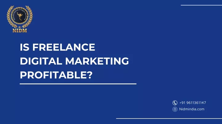 is freelance digital marketing profitable