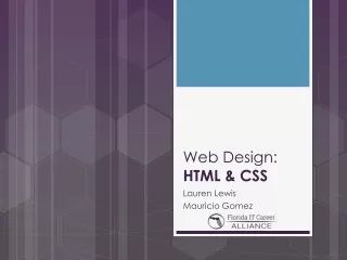 Web Design: HTML And CSS