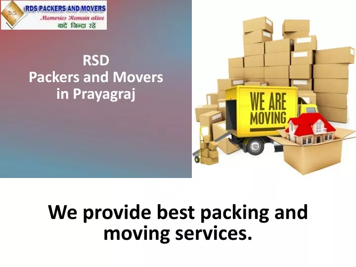 rsd packers and movers in prayagraj