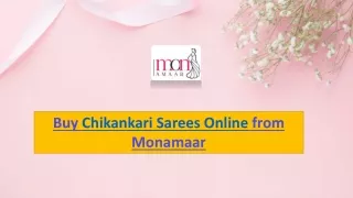 Buy Lucknow Chikankari Sarees Online from Monamaar