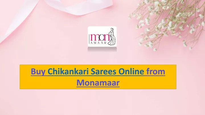 buy chikankari sarees online from monamaar