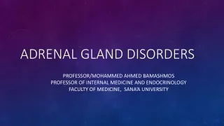 Adrenal gland disorders
