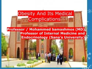 obesity and associated medical complication