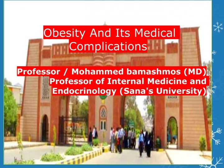 obesity and its medical complications