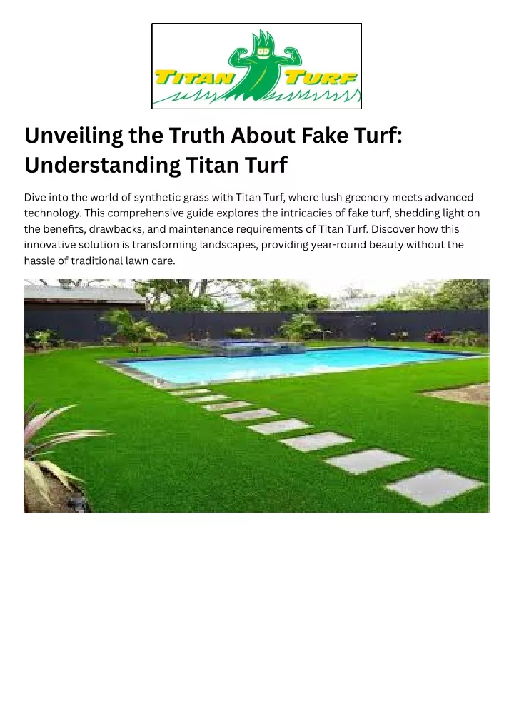unveiling the truth about fake turf understanding
