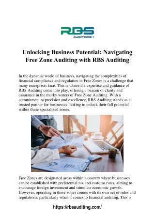 Unlock Compliance Excellence with Free Zone Auditing Services