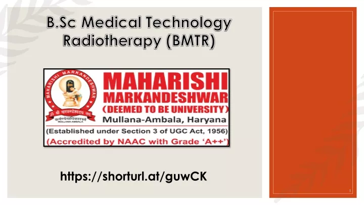 b sc medical technology radiotherapy bmtr