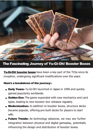 The Fascinating Journey of Yu-Gi-Oh! Booster Boxes