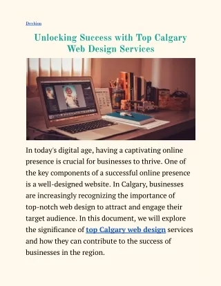 Unlocking Success with Top Calgary Web Design Services