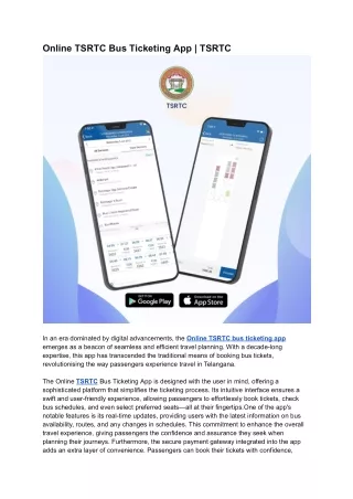 Online TSRTC Bus Ticketing App _ TSRTC