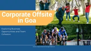 Experience the top-notch services on your next Corporate Team Outing in Goa